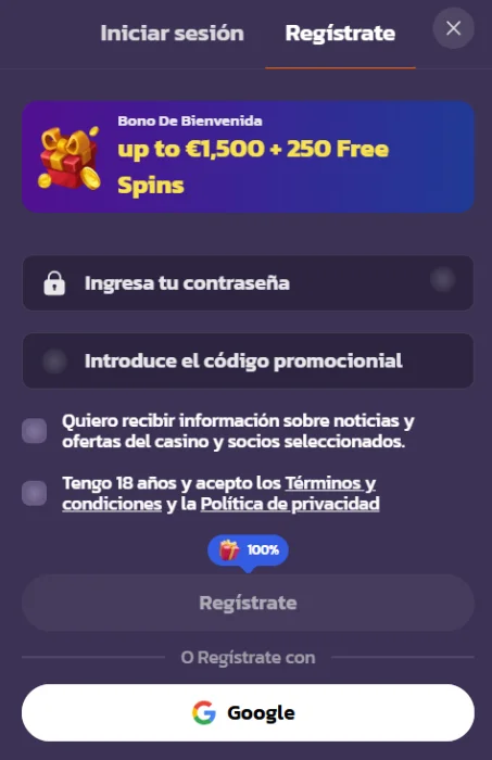 Registro y acceso